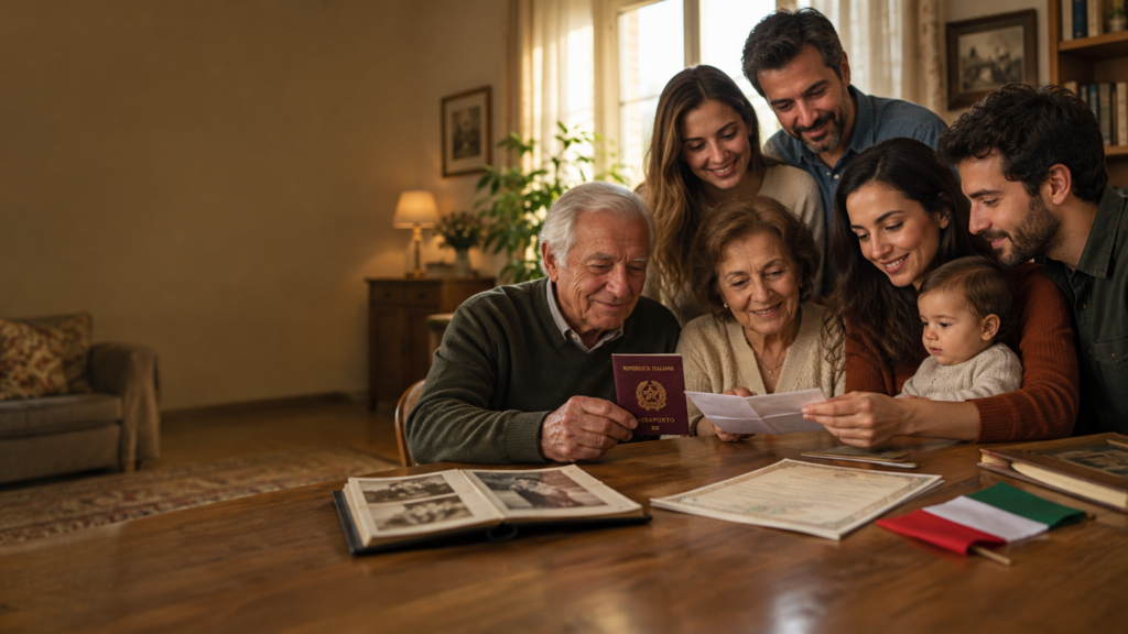 Parente com cidadania italiana reconhecida